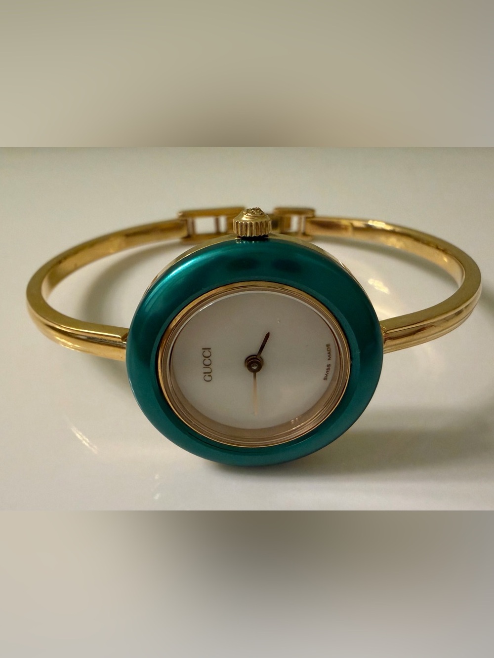 Gucci Green Metal Bezel “Only"~For a Gucci Watch Bezel 1100-11/12.2-1200 Series